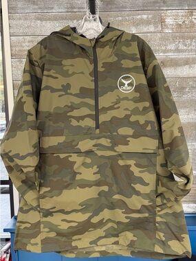 Camo Windbreaker Anorak Jacket - Olive Camo